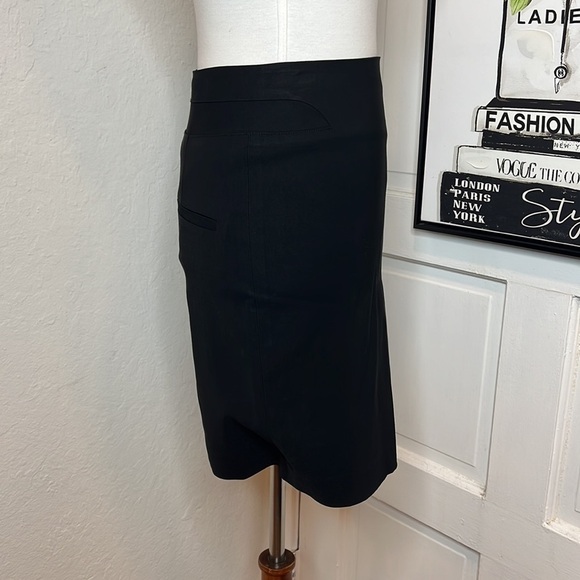 Helmut Lang Black Mini Pencil Skirt Size 0 - Picture 2 of 9